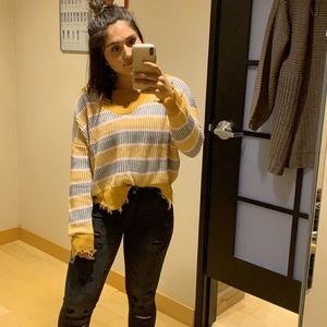 Daytrip Distressed Sweater